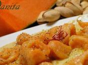 Gnocchi zucca allo zafferano pistacchio