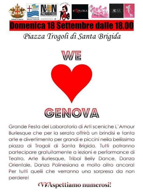 Passione Burlesque a Genova we love genova l'amour burlesque sophie lamour