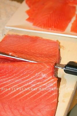 Salmone marinato