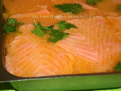 Salmone marinato