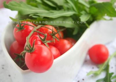 Ravioli  rucola e pomodorini