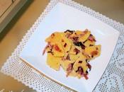 Maltagliati patate radicchio, becon nocciole