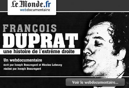 Le Monde: online il documentario per il web “François Duprat, una storia di estrema destra”