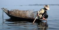 il lago Inle e i gabbiani smiling