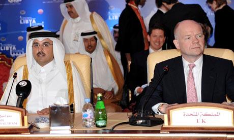 William Hague and Tamim bin Hamad al-Thani