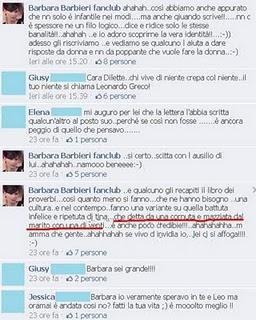 Bubi su facebook ironizza su Tina e lei la ghigliottina!