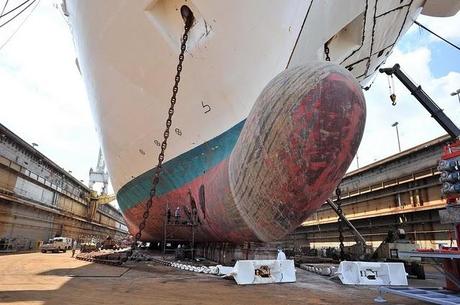 Grand Princess in Dry Dock