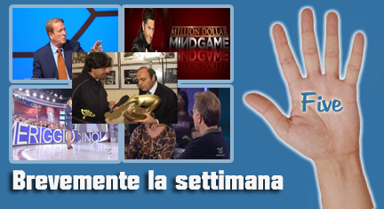 Brevemente la settimana: Silvio Berlusconi telefona Biscardi, Vespa si becca il tapiro d’oro, Teo Mammuccari lavora per l’estate, la Ventura non firma la liberatoria per i diritti Internet e Anna Longhi in gravi condizioni