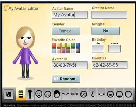 Creare il proprio avatar con My Avatar Editor