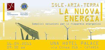 Fotografie dell’evento SOLE, ARIA, TERRA – LA NUOVA ENERGIA – 16 Aprile 2011