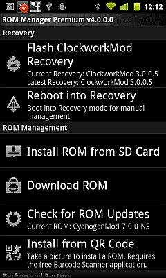 [Android] Rilasciato Rom Manager 4.0