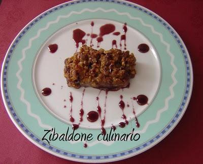 Crumble di pere al Barbera