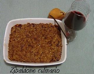 Crumble di pere al Barbera