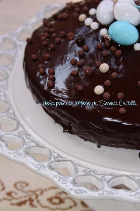 TORTA CON GANACHE AL CIOCCOLATO di Dolcipensieri