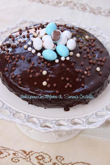 TORTA CON GANACHE AL CIOCCOLATO di Dolcipensieri