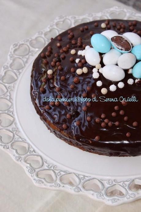 TORTA CON GANACHE AL CIOCCOLATO di Dolcipensieri