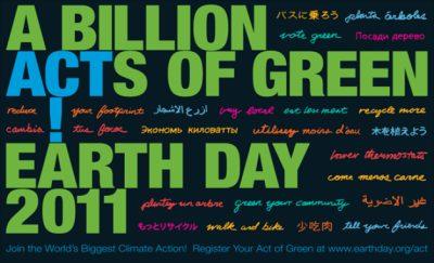 Earth Day 2011: una giornata all'insegna del verde