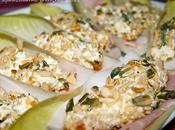 Barchette indivia belga robiola saporita prosciutto cotto