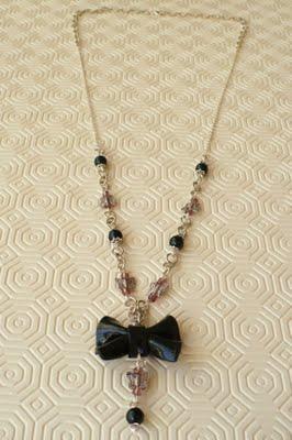 Collana con fiocco in fimo - Necklace with fimo bow (Video tutorial)