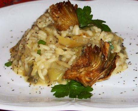 risotto con carciofi