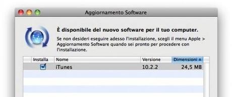 Mac OS X – Apple rilascia iTunes 10.2.2