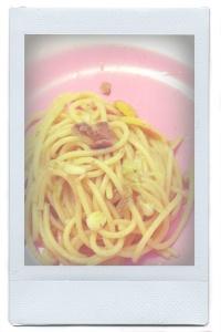 Spaghetti acciughe e cipollotti