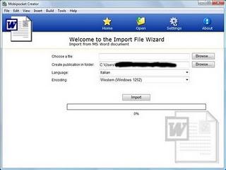 Creare e-books con Mobipocket Creator
