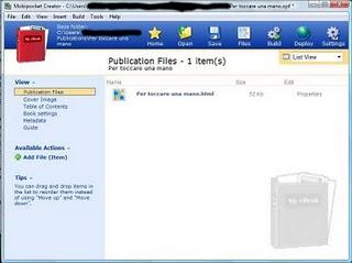 Creare e-books con Mobipocket Creator