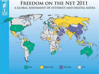 Libertà sulla Rete 2011: il rapporto di Freedom House