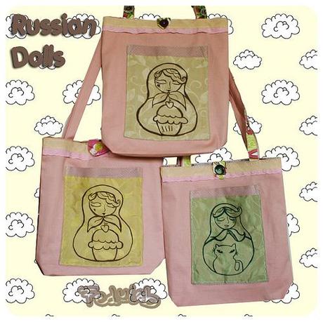 Russian dolls bags family