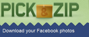 PicknZip: Scarica le tue foto da Facebook