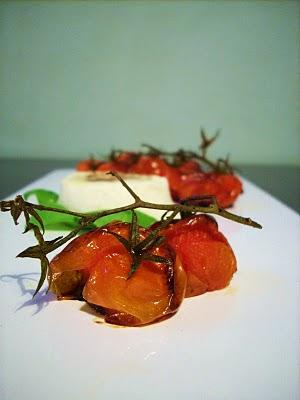 Mousse al grana padano con aceto balsamico e pomodorini al forno!