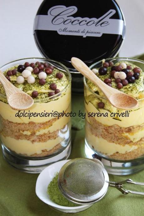 TIRAMISU’ CON DIGESTIVE E MATCHA di Dolcipensieri