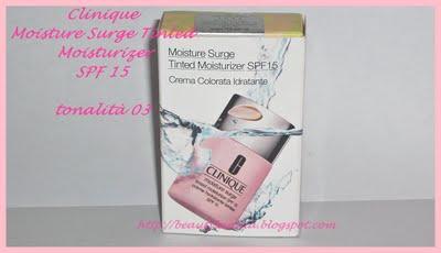 Review Moisture Surge Tinted Moisturizer SPF 15 CLINIQUE