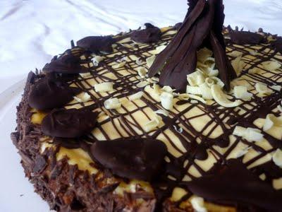 Cheesecake con copertura al cioccolato (immagini e link ricetta)