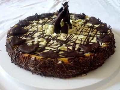 Cheesecake con copertura al cioccolato (immagini e link ricetta)