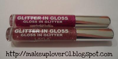 Layla Cosmetics Glitter in Gloss REVIEW + SWATCHES