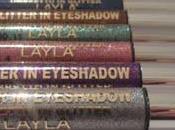 Layla Cosmetics Glitter Eyeshadow REVIEW SWATCHES