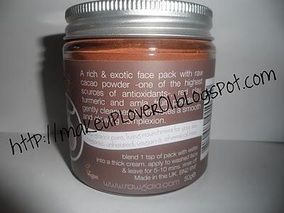 Raw Gaia Chocolate & Rhassoul Clay Face Pack