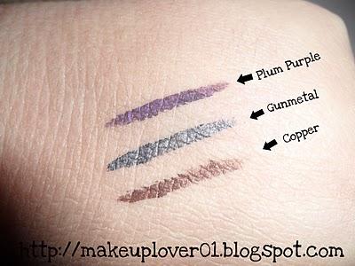 ELF Cream Eyeliner - Copper/Gunmetal/Plum Purple