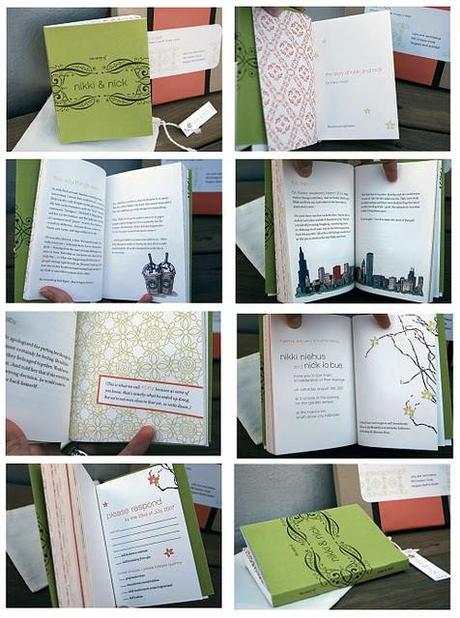 Wedding invitation booklets