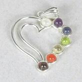 POETICAMENTE: SAN VALENTINO Ciondolo Arcobaleno 7 Chakra - Cuore