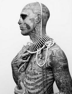 Rick Genest in 'Anatomy of a Murde'r by Steven Klein