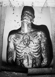 Rick Genest in 'Anatomy of a Murde'r by Steven Klein Rick Genest in 'Anatomy of a Murde'r by Steven Klein