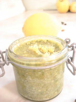 Pesto di pistacchi al limone