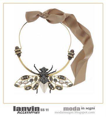 Lanvin Swarovski Crystal Insect Necklace SS 2011... nel guardaroba di Moda in Segni