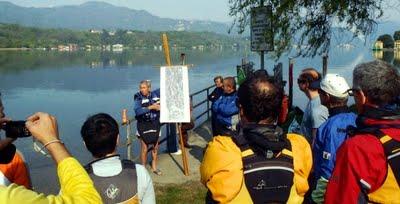 And now on our old Orta Lake...