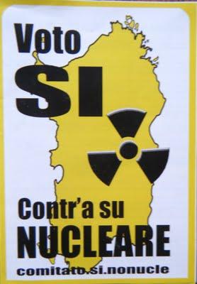 voto si contr'a su nucleare