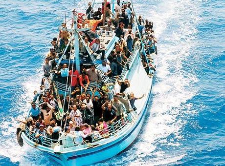 Immigrati a Lampedusa