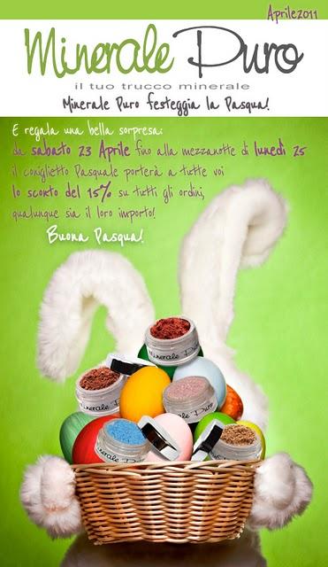 Auguri di Buona Pasqua da Minerale Puro +sconto 15 % su tutti i prodotti